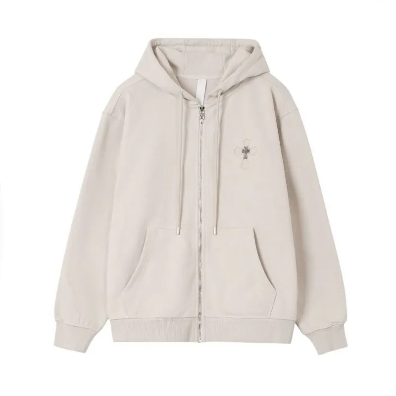 Chrome Hearts Jackets for Men Beige/Black #A54473