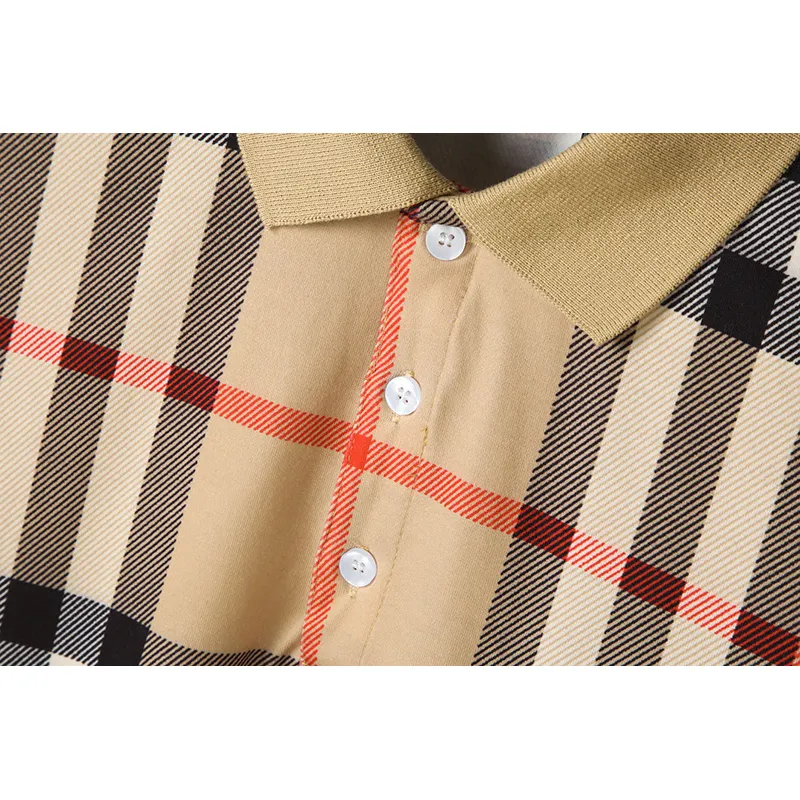 Burberry Classic Checkered Pure Cotton Short-Sleeved Polo for MEN #A33923