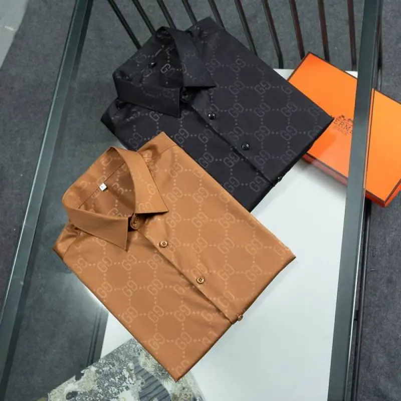 Gucci shirts for Gucci long-sleeved shirts for men #A50921 Gucci shirts for Gucci long-sleeved shirts for men #A50921