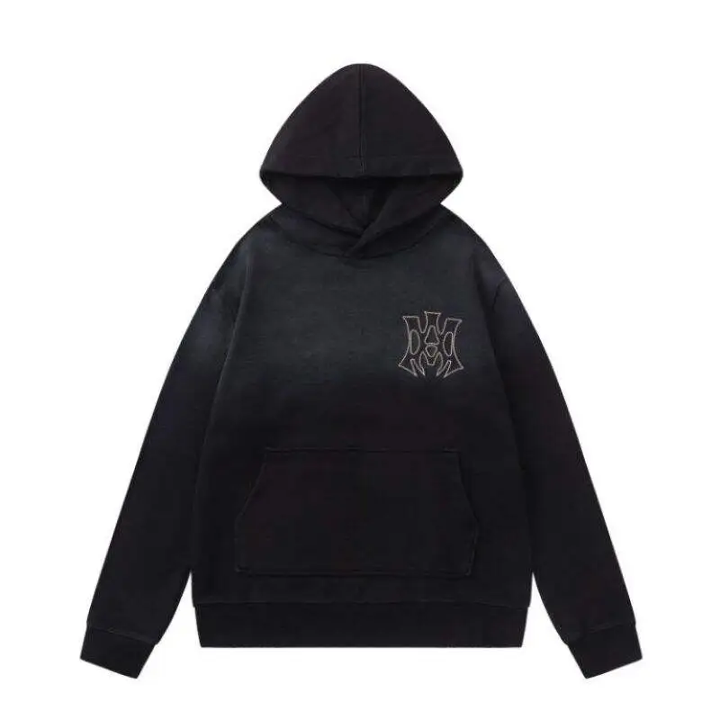 Amiri Black Hoodie With Embellished AMIRI HOLLYWOOD And Logo Design #A54432 Amiri Black Hoodie With Embellished AMIRI HOLLYWOOD And Logo Design #A54432