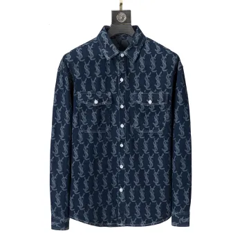 YSL Denim Shirt Jackets for MEN #A26511