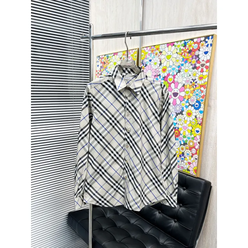 Burberry Shirts for Mens Burberry Long-Sleeved Shirts #A58485