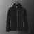 Hugo Boss Mens Hooded Windbreaker Jacket Black Lightweight Outerwear #A54302