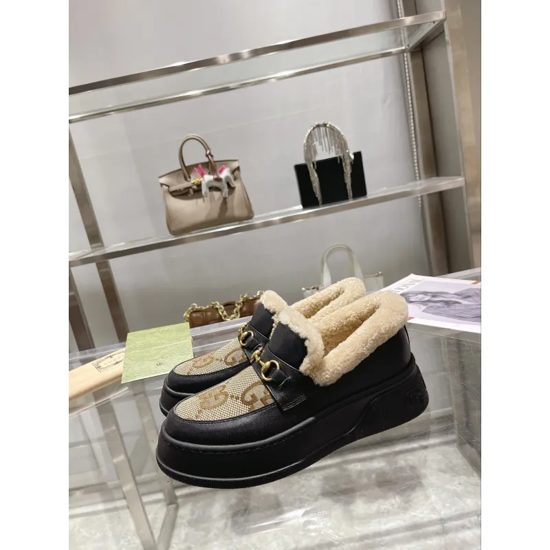Gucci Shoes for Women Gucci Boots snow boots heel height:3cm #A58290 Gucci Shoes for Women Gucci Boots snow boots heel height:3cm #A58290
