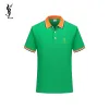 YSL T-Shirts Polo for MEN Black/White/Red/Green/Grey #A46706