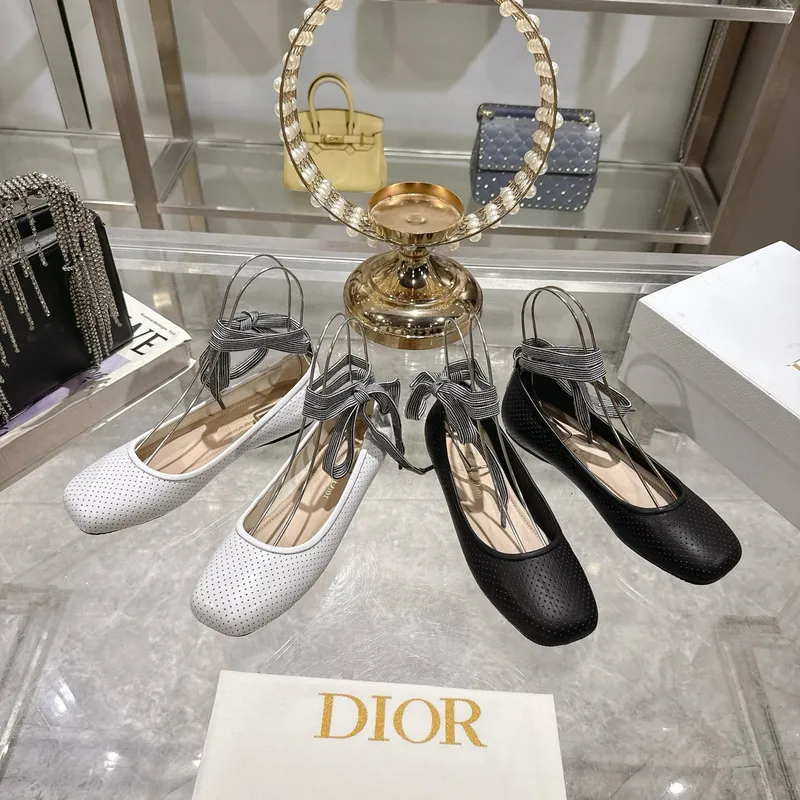 D-ior Shoes 25 Spring and Summer New Ribbon Womens Shoes #A53178 D-ior Shoes 25 Spring and Summer New Ribbon Womens Shoes #A53178
