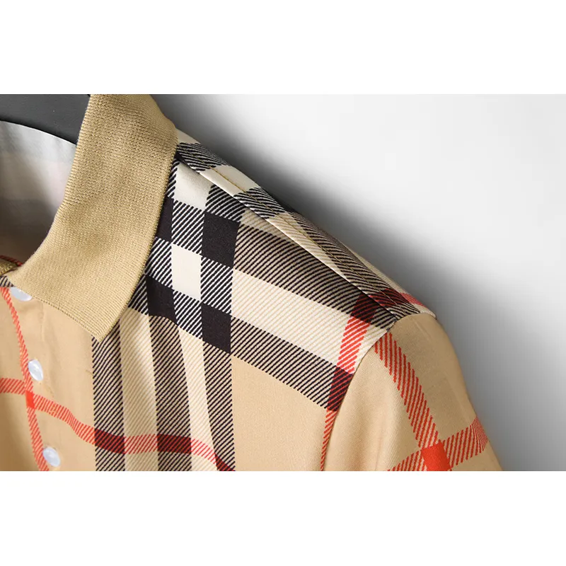 Burberry Classic Checkered Pure Cotton Short-Sleeved Polo for MEN #A33923