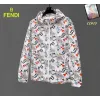 Fendi Designer Floral   Logo Print Windbreaker - Unisex Sun Protection Jacket #A53154