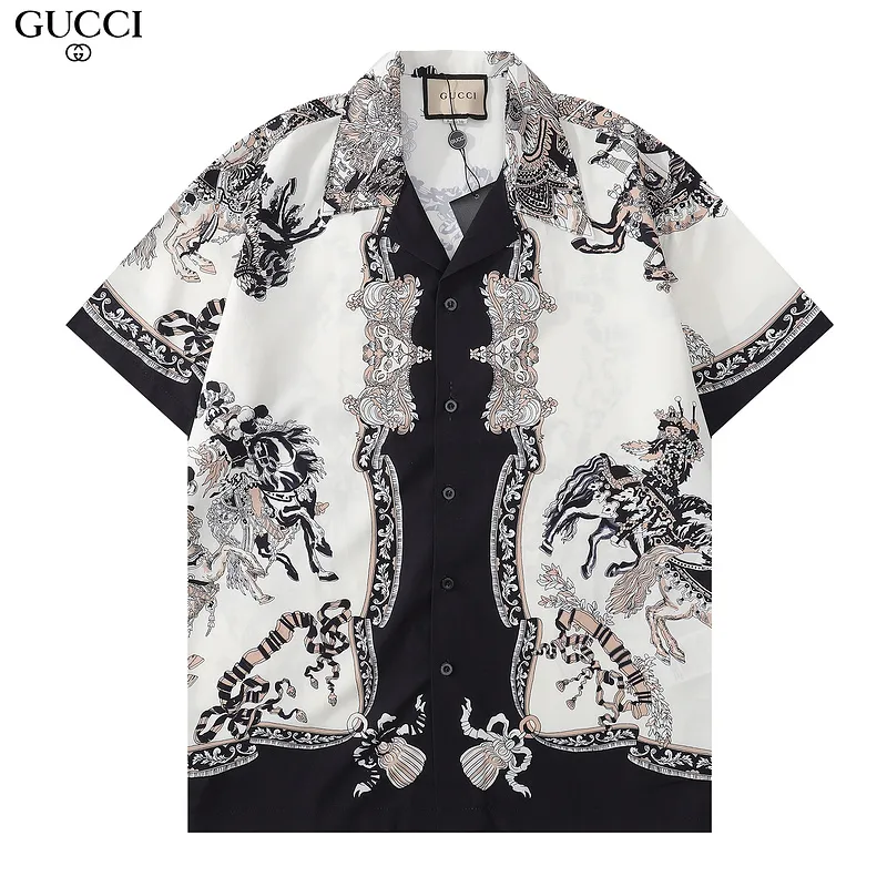 Gucci shirts for Gucci short-sleeved shirts for men #999932203 Gucci shirts for Gucci short-sleeved shirts for men #999932203