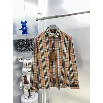 Burberry Shirts for Burberry Mens AAA+ Burberry Long-Sleeved Shirts #A33072
