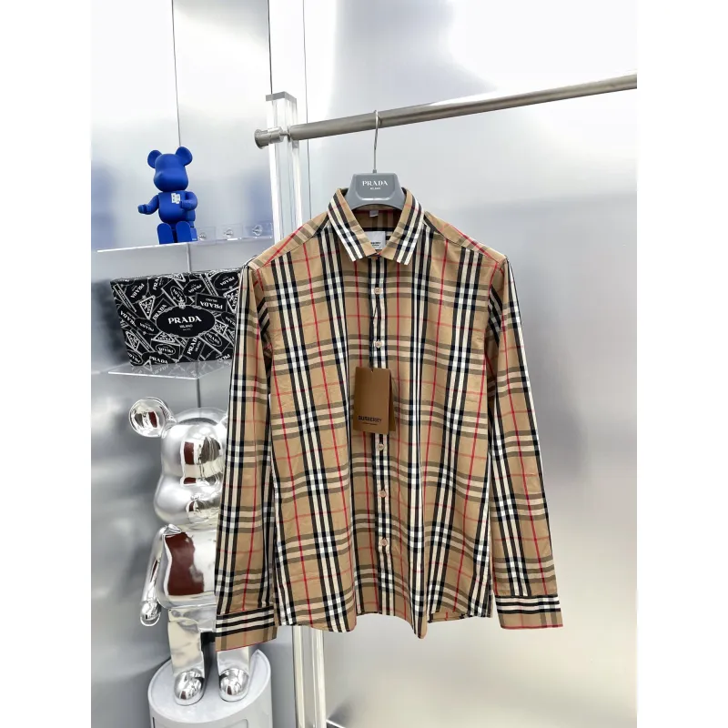 Burberry Shirts for Burberry Mens AAA+ Burberry Long-Sleeved Shirts #A33072