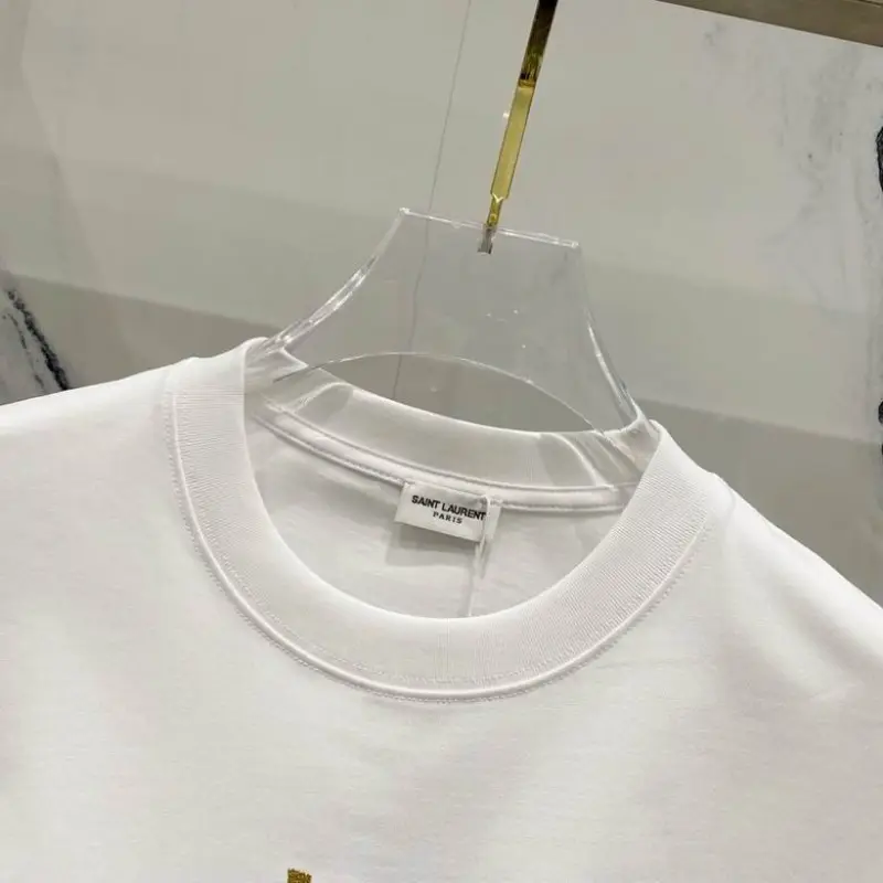 YSL T-Shirts for MEN Black/White #A47062