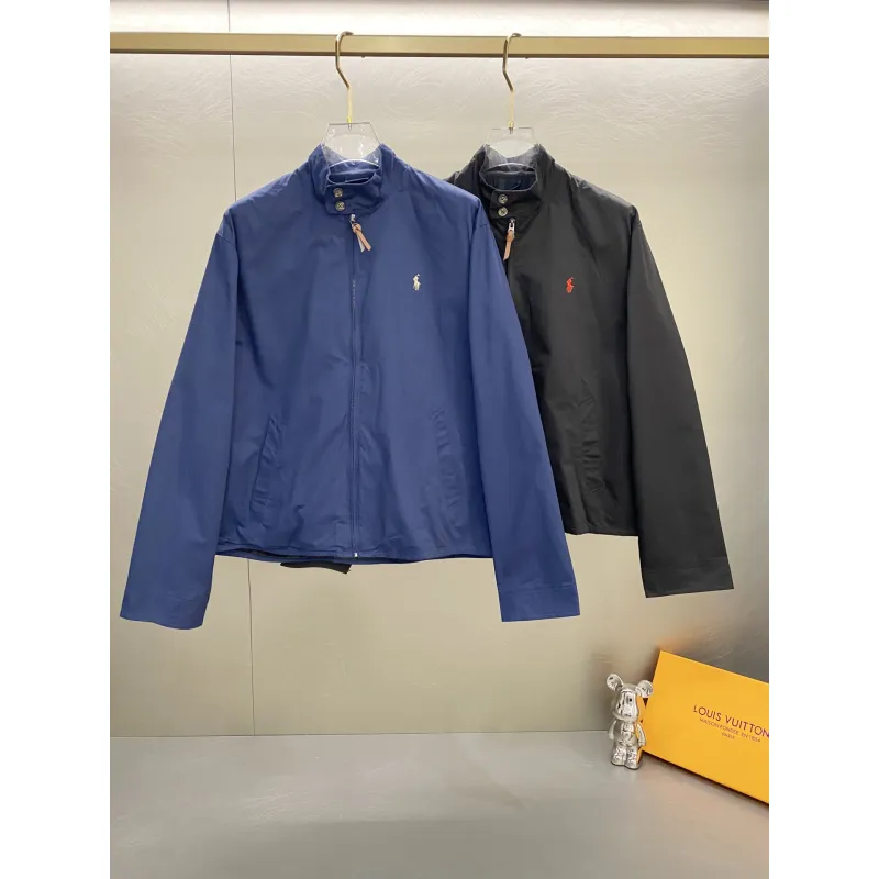 Ralph Lauren Harrington Jacket with lapel zip-up design and windproof construction for Men and Women #A58792 Ralph Lauren Harrington Jacket with lapel zip-up design and windproof construction for Men and Women #A58792