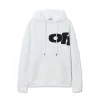 Off - White White Hoodie With Bold Black Logo Print for Trendy Outfits #A54450 Off - White White Hoodie With Bold Black Logo Print for Trendy Outfits #A54450