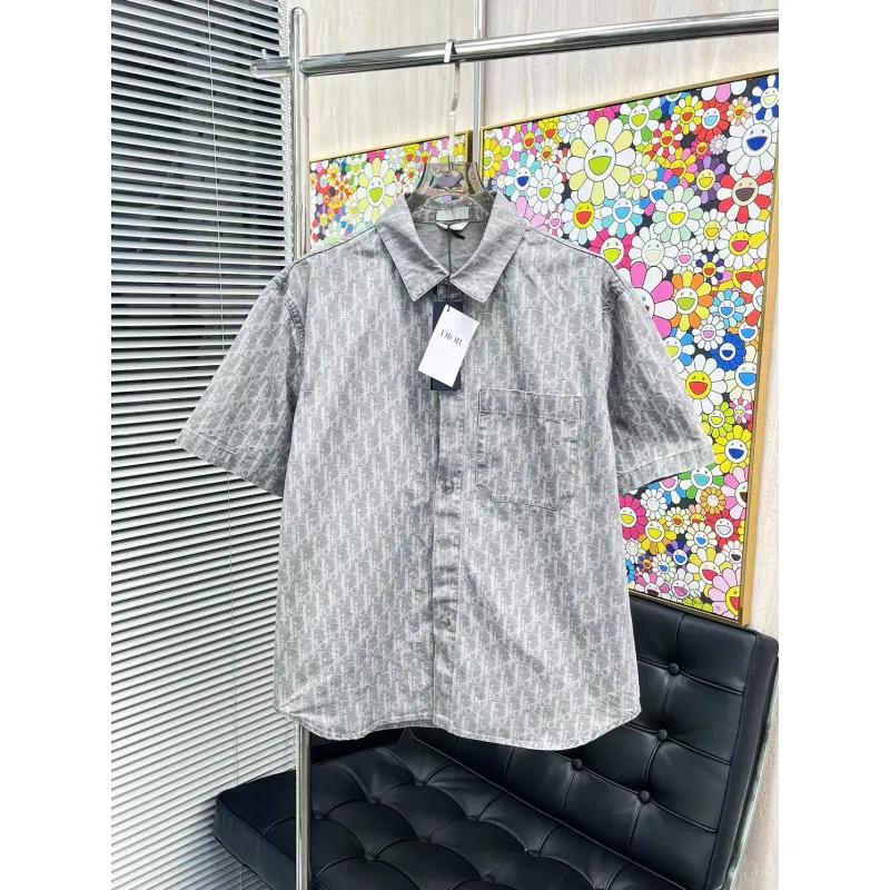 D-ior shirts for D-ior Short-sleeved shirts for men #A53176