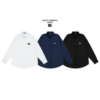 D&G Shirts for D&G Long-Sleeved Shirts For Men #A44069