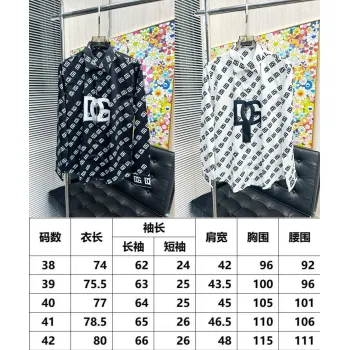 D&G Shirts for D&G Long-Sleeved Shirts For Men #A58462