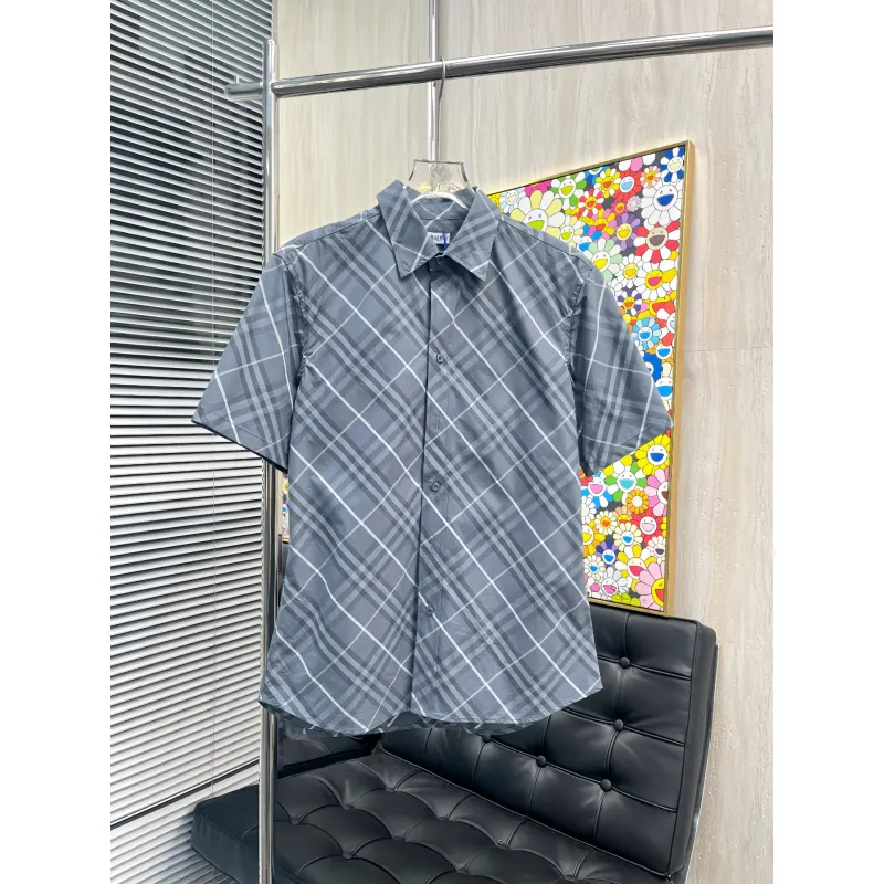 Burberry Shirts for Burberry AAA+ Shorts-Sleeved Shirts for men #A53181