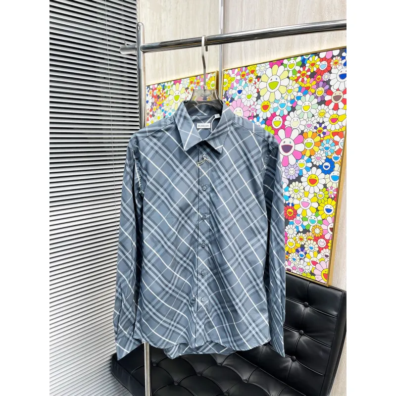 Burberry Shirts for Mens Burberry Long-Sleeved Shirts #A58487