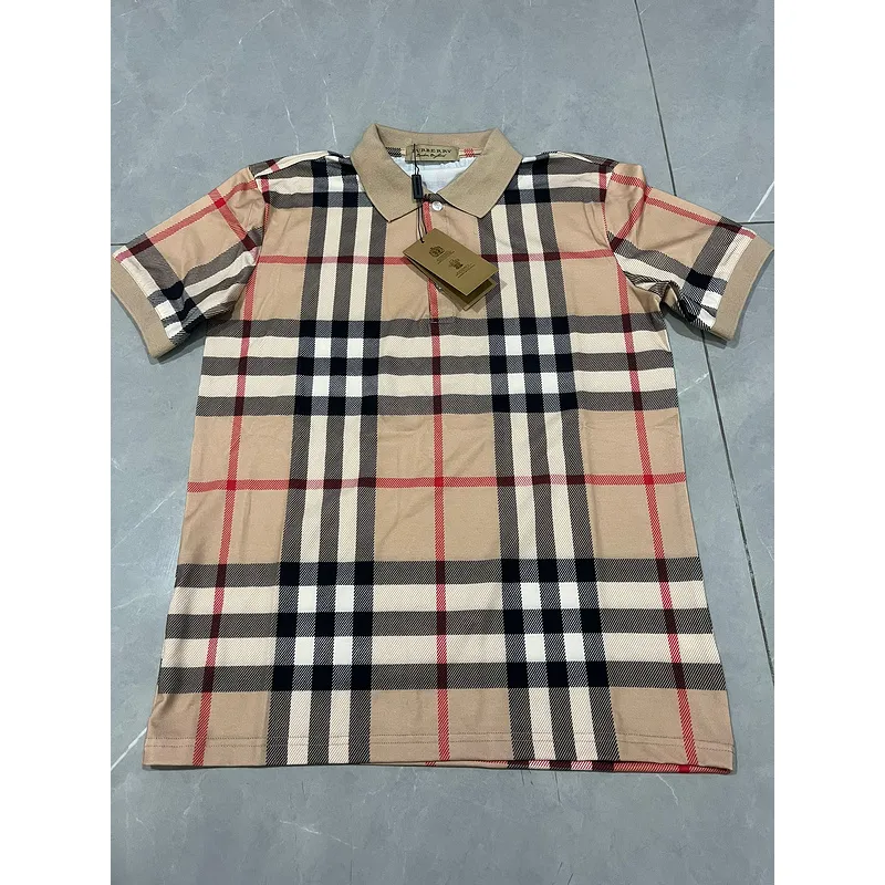 Burberry Classic Checkered Pure Cotton Short-Sleeved Polo for MEN #A33923
