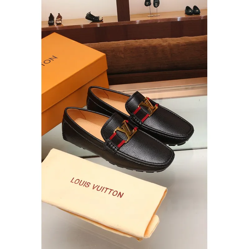 LV leather Shoes for MEN black #999849