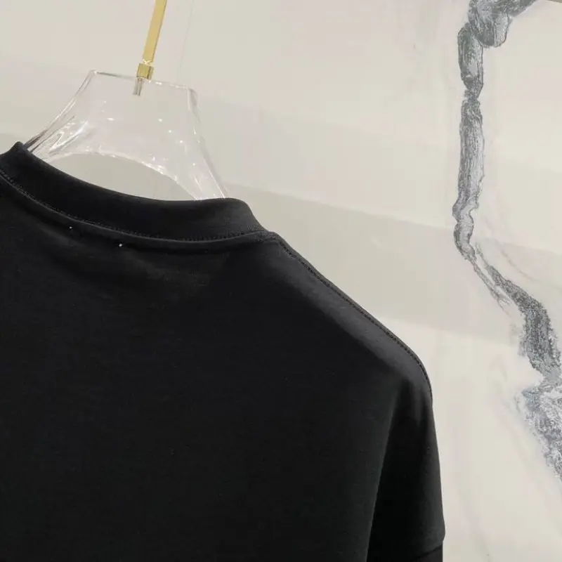 YSL T-Shirts for MEN Black/White #A47062