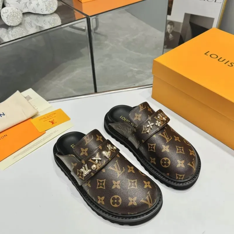 Louis Vuitton Shoes for Womens Louis Vuitton Slippers #A61573 Louis Vuitton Shoes for Womens Louis Vuitton Slippers #A61573