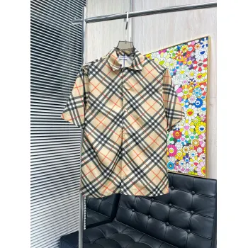 Burberry Shirts for Burberry AAA+ Shorts-Sleeved Shirts for men #A53180