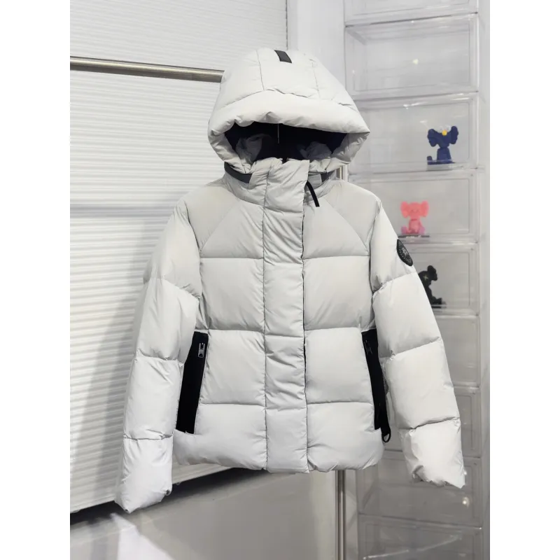 Ca*Goose Hooded Down Jacket Lightweight Quilted Design with Contrast Accents Luxury Winter Insulated Outerwear for Men/Women #A57867