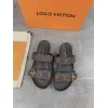 Louis Vuitton Brown Monogram Canvas Bom Dia Flat Slides #A50539