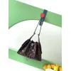 Chanel Quilted Hobo Drawstring Bucket Bag 20-22-12.5cm #A63815