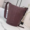 Loewe Loop Suede Bucket Shoulder Bag, 39 x 15.5 x 39 cm #A63228
