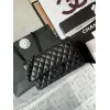 Chanel CC Black Quilted Lambskin Medium Classic Double Flap AAA+ Shoulder Bag #A54424