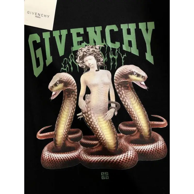 Givenchy T-shirts for MEN snake Black/White #A47156 Givenchy T-shirts for MEN snake Black/White #A47156
