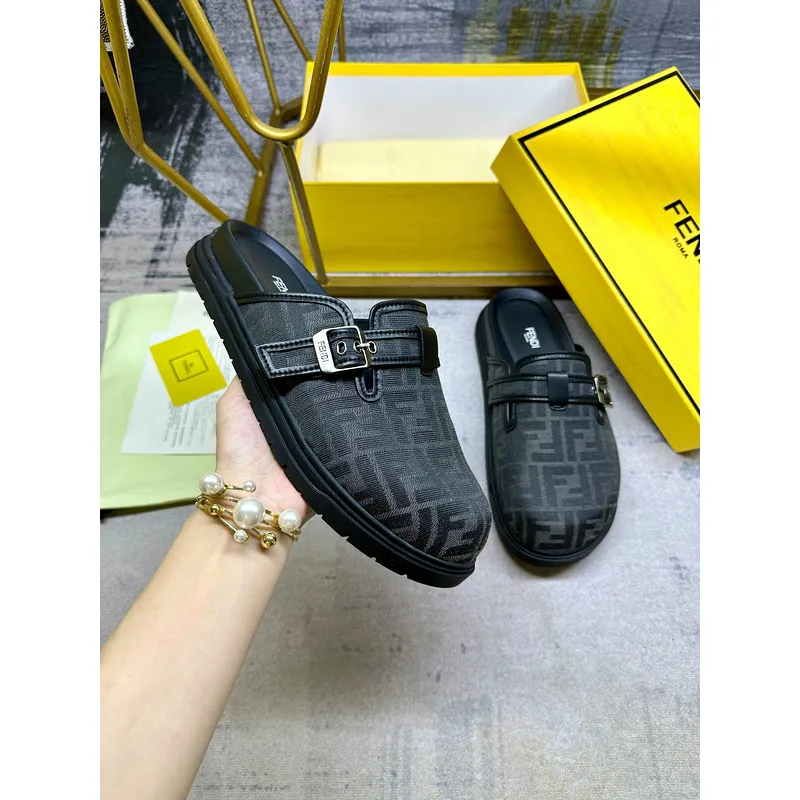 Fendi shoes for Fendi Slippers for men #A50777