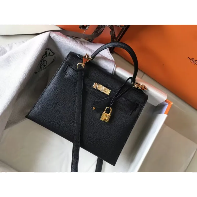 Hermes handbag Black #A42845