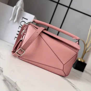 Loewe Featherlight Puzzle Nappa Leather Bag 24x10.5x16.5cm #A63865