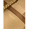 Chanel Quilted Suede Tote Bags With Iconic Chain Straps In Dual Tones #A50980
