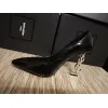 YSL High Heel Shoes YSL black leather 10.5cm heel #999929722 YSL High Heel Shoes YSL black leather 10.5cm heel #999929722