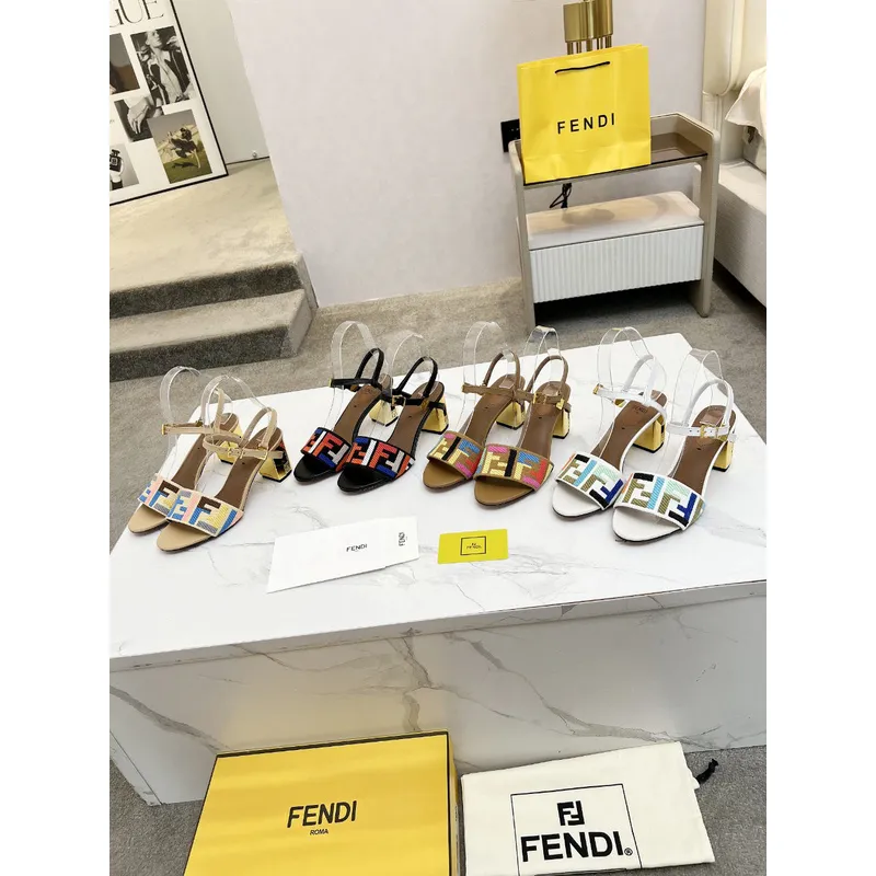Fendi shoes for Fendi High-heeled shoes for women #A49596