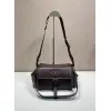 Prada Brown Leather Crossbody Bag 1BD394 #A55691