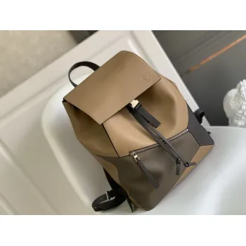Loewe  Backpack - Multi-Tone Leather Patchwork, Anagram Logo, Drawstring Closure & Zipper Pocket, Stylish Luxury Backpack for Everyday Use #A56851