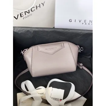 Givenchy Orange Leather Crossbody Bag With Signature Branding #A52347