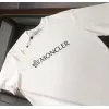 Moncler  Black/White Flocked Logo Cotton T-shirt #A53941
