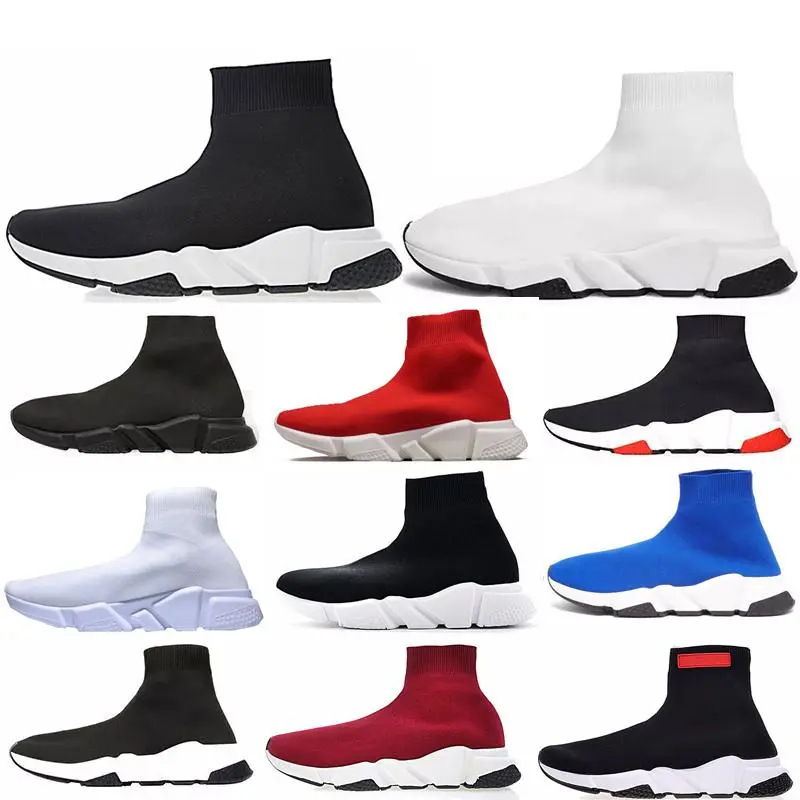 Balenciaga Designer Speed Trainer fashion men women Socks Boots black white blue red glitter Flat mens Trainers Sneakers Runner Casual Shoes #9183222