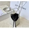 Givenchy Two Tone Leather Bucket Bags With Drawstring Closure #A52345