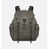 D-ior Mens Grey Embossed Leather Backpack with Signature Hardware - Luxury Fashion for Urban & Travel Essentials A205 #A57316 D-ior Mens Grey Embossed Leather Backpack with Signature Hardware - Luxury Fashion for Urban & Travel Essentials A205 #A57316