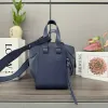 Loewe Navy Leather Bucket Bag With Adjustable Strap For Effortless Everyday Elegance #A50042 Loewe Navy Leather Bucket Bag With Adjustable Strap For Effortless Everyday Elegance #A50042