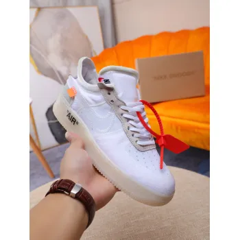 Nike x OFF-WHITE Air Force 1 shoes High Quality White #999928121
