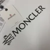 Moncler  Black/White Flocked Logo Cotton T-shirt #A53941